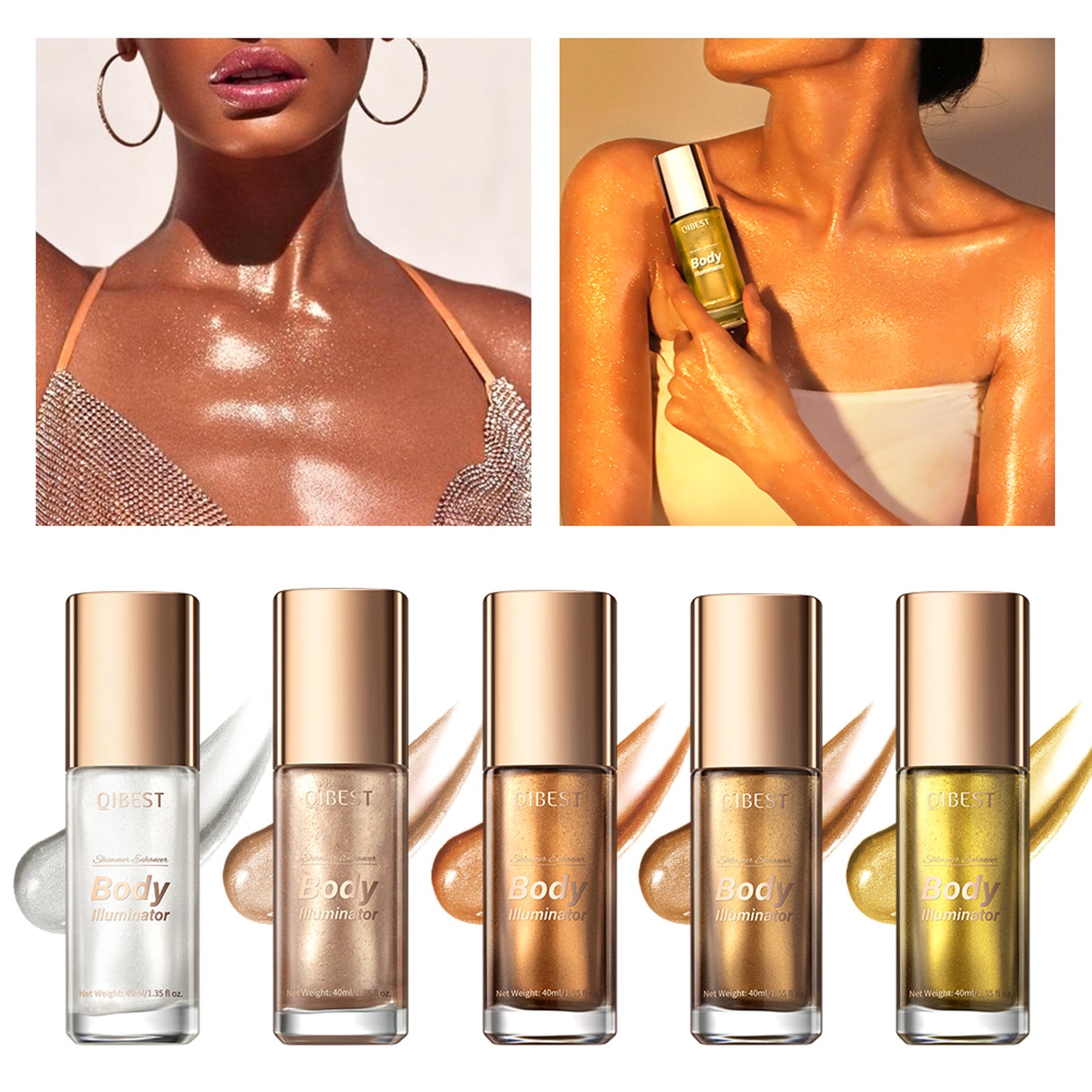 Body Shimmer Oil Body Highlight Eye Brightener